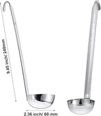 meekoo Stainless Steel Ladle Soup Handle Ladle - Image 4