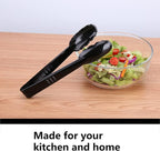 Plastic Tongs for Kitchen, Disposable Utensils Set, 12 Pieces, 9 Inch Heavy - Image 6