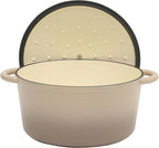 Gibson Home Addlestone 7 Qt Enameled Cast Iron Dutch Oven Pot - Image 6