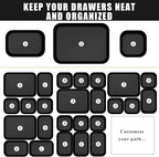 Plastic Drawer Organizers, Bathroom and Vanity Organizer Plastic Tray, Makeup - Image 4