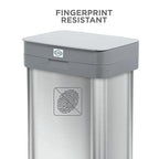 Clorox 13 Gallon Trash Can - 50L Kitchen Trash Can - Rectangular Stainless - Image 9