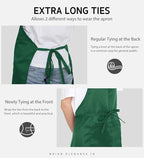 Syntus 12 Pack Bib Apron, Unisex Aprons Adjustable Waterdrop Resistant - Image 6