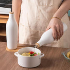 Sweejar Matte Ceramic Olive Oil Dispenser Bottles - Image 4