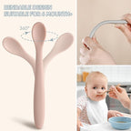 Silicone Baby Feeding Spoons, First Stage Baby Infant Spoons, Soft-Tip Easy on - Image 4