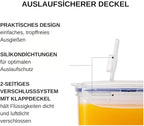 LocknLock Aqua Fridge Door Water Jug | Clear Pitcher | BPA Free Plastic Pitcher - Image 4
