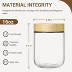 NETANY 6-pack 16oz Glass jars - Image 2