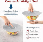 HIC Kitchen Cooking and Storage Lids, High-Heat Silicone - Image 4