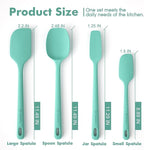 ChefAide 4 Pieces Silicone Spatula Set, Food Grade Rubber Spatula, Upgrade - Image 2