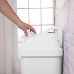 Kitchen Trash Can, 13 Gallon Plastic Garbage Bin - Image 4