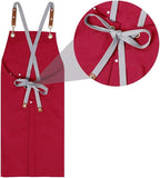 Mignongirl Chef Apron, Cross Back Apron - Image 8