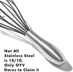 OYV 10-Inch Black Silicone Whisk, Heat Resistant 480°F Kitchen Whisk - Image 6