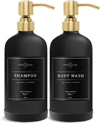 Vine Creations Black Glass Soap Dispenser, 2 Pack Kitchen Soap Dispenser Set - Image 7
