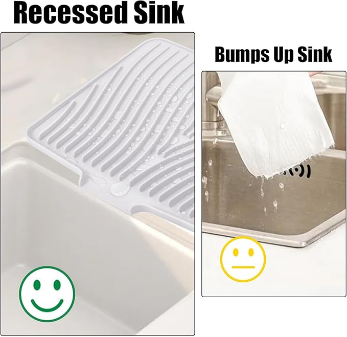 TIKNIK Silicone Dish Drying Mat, Stone Drying Mat - Image 4