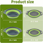 Silicone Colander Collapsible Strainers Set - Image 2