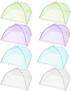 Pop-Up Mesh Screen Tent Umbrella, SPANLA 8 Pack Colored Food Cover Net - Image 2