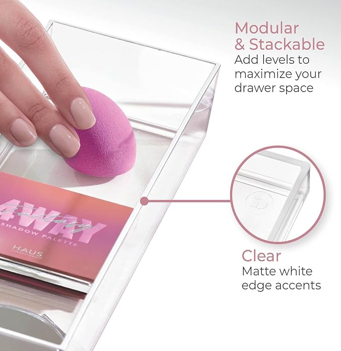 iDesign Plastic Makeup Drawer Organizer Tray - Image 5