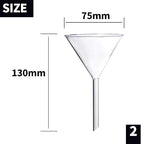 Glass Funnel Set, 50mm & 40mm Diameter - Image 3