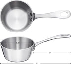 Mini Sauce Pan, Tri-Ply Stainless Steel Pot - Image 2