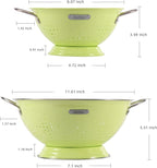 Metal Colander 2 Pack, Strainer Bowel - Image 2