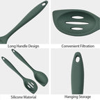 2-Pieces Silicone Cooking Spoon Spatula, Large Serving Spoons - Image 6