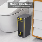 N. NETDOT 3 Pack Small Trash Can - Image 2