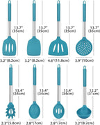 Silicone Cooking Utensil Set, BPA Free Heat Resistant Kitchen Tools - Image 2