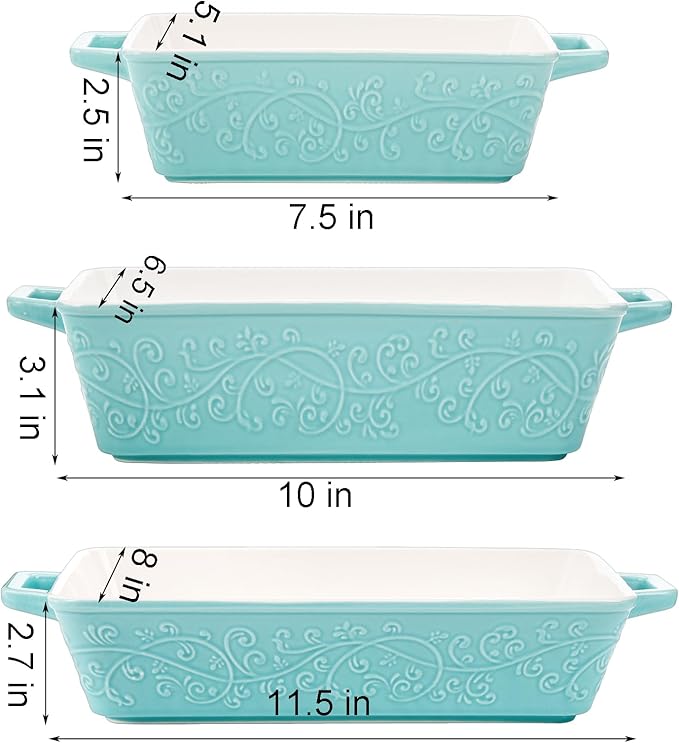 Okllen Set of 3 Casserole Dishes - Image 2