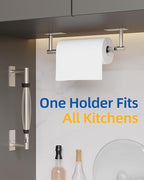 RUACQ Paper Towel Holder Under Cabinet, One Hand Tearing Paper Towel Holder - Image 7