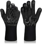 Comsmart BBQ Gloves, 1472F Heat Resistant Silicone Non-Slip Oven Mitts by Comsmart