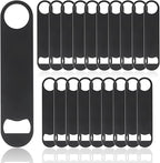 QTLCOHD 20 Pack Flat Bottle Opener 7 Inch Stainless Steel Bottle Openers Bulk by WelcomeToQTLCOHD