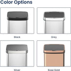 Ninestars 13 Gallon Automatic Trash Can, 50L Touchless Motion Sensor Garbage Can - Image 6