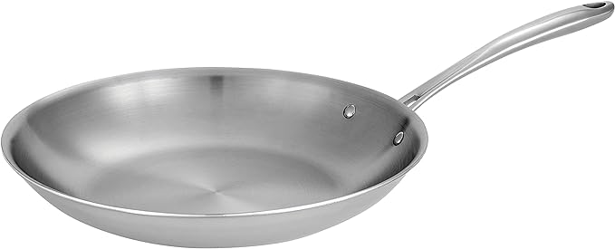 Tramontina Boston Tri-Ply Clad Stainless Steel 12-Inch Large Frying Pan by Tramontina