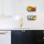 MaraFansie Over the Cabinet Door Organizer Wall Wire Baskets Hanging Kitchen - Image 5