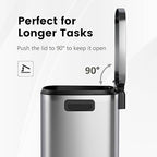ELPHECO Kitchen Trash Can with Lid Soft Close, 13 Gallon / 50L Stainless Steel - Image 8