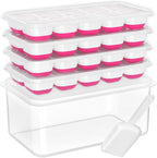 DOQAUS Ice Cube Tray with Lid and Bin by DOQAUS