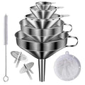 Stainless Steel Funnels for Kitchen use, 5 Different Sizes of Kitchen funnels by Unknown