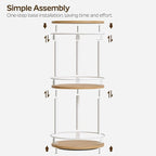 YATINEY 3-Tier Lazy Susan Organizer, Rotating Spice Rack, Spinning Organizer - Image 4