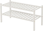 ROMGUAR CRAFT 2 Tier Bamboo Shoe Rack - Image 8