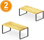 SpaceAid Cabinet Shelf Organizers 8 Pack, Kitchen Counter Rack Shelves Riser - Image 7