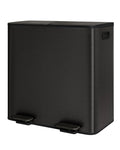 GarveeHome 2 x 10.6 gal Double Kitchen Trash Can, Stainless Steel Large Trash by GarveeHome