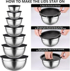 Leidawn Mixing Bowls with Lids set - Image 3