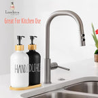 LOOCHICA 2 Pack Glass Soap Dispenser Set - Image 7