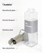 katbite 16oz Glass Olive Oil Dispenser Bottle - Image 5