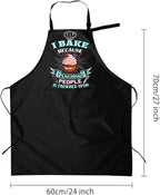 Baking Apron for Women I Baking Because People Is Frowned Aprons Gifts for Men - Image 2