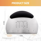 2pcs Semicircular Bench Scraper Cutter, Pastry Scraper - Image 2