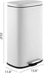 happimess HPM1011C Curtis 8-Gallon Step-Open Trash Can - Image 4