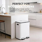 Simpli-Magic 60 Liter / 16 Gallon Rectangular Hands-Free Dual Compartment - Image 6