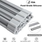 MERRYBOX Roll Up Over The Sink Dish Drying Rack Silicone Wrapped Foldable - Image 4