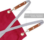 Mignongirl Chef Apron, Cross Back Apron - Image 2