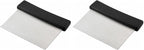 Winco Plastic Handle Winware Stainless Steel Dough Scraper 6 x 3 inches by Winco